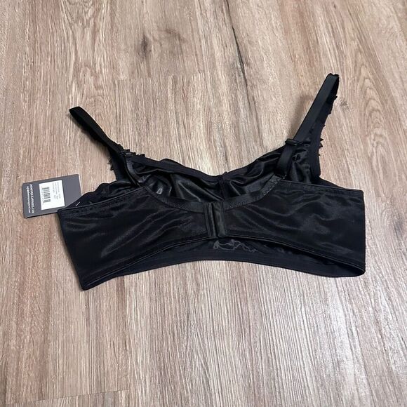 NWT Dominique Black Mystique Seamless Minimizer Bra Size 44D - Picture 4 of 6